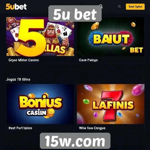 Comparativa de jogos disponíveis na plataforma 5u bet