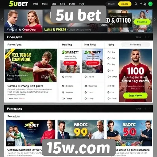 Promoções e bônus oferecidos pelo 5u bet